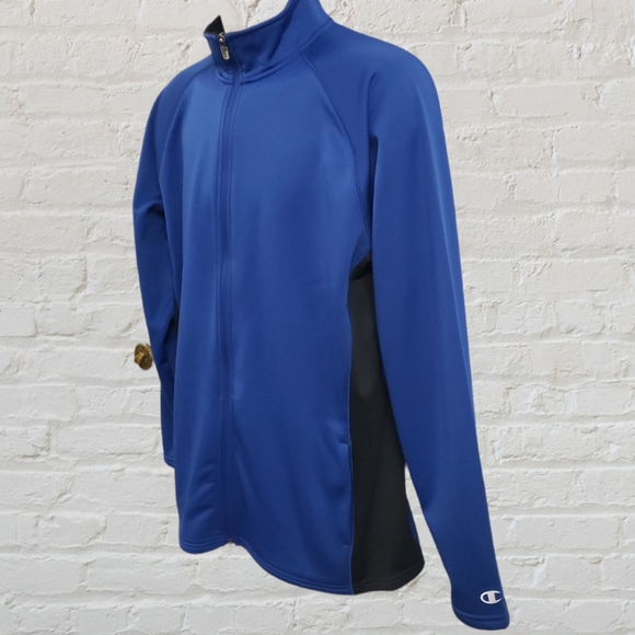 NWOT Champion Men's Powertrain performance color block full zip jacket size L - Picture 3 of 6